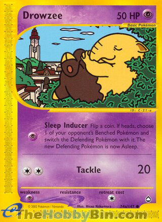 Drowzee Aquapolis Common #74a/147