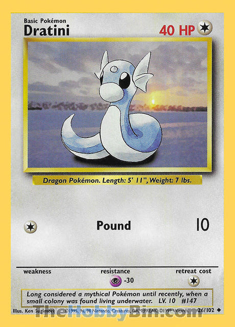 Dratini Base Set Unlimited  Uncommon #26/102