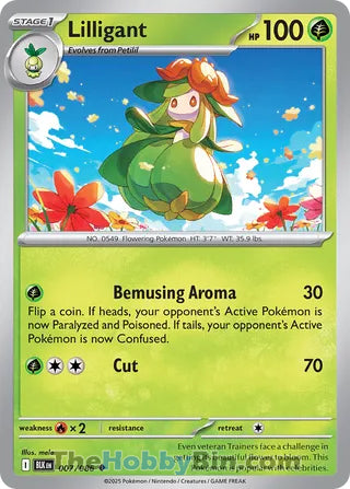 Lilligant Black Bolt English Uncommon #007/086