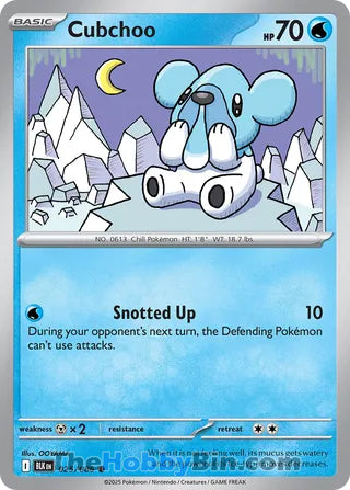 Cubchoo Black Bolt English Common #025/086