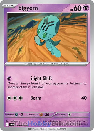 Elgyem Black Bolt English Common #040/086