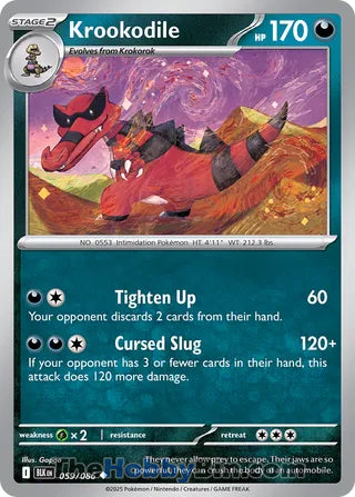 Krookodile Black Bolt English Uncommon #059/086