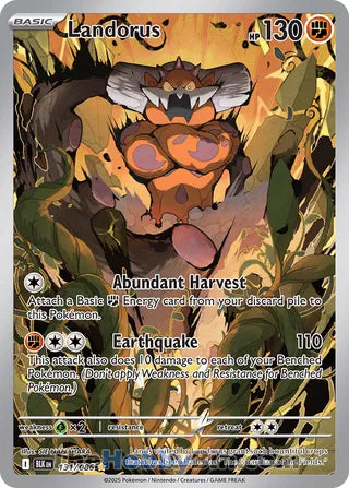 Landorus Black Bolt English Illustration Rare #131/086