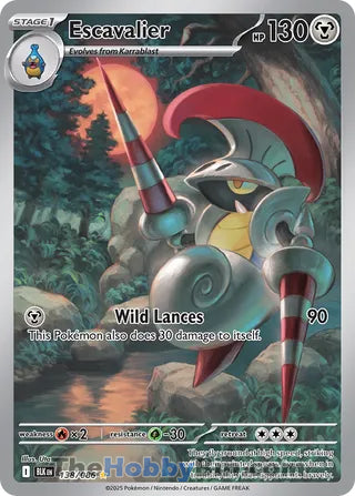 Escavalier Black Bolt English Illustration Rare #138/086