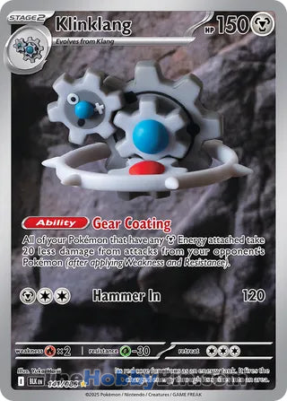 Klinklang Black Bolt English Illustration Rare #141/086