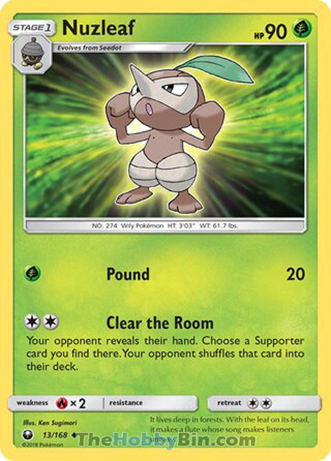 Nuzleaf Celestial Storm Uncommon #13/168
