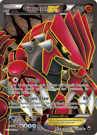 Groudon EX Dark Explorers Ultra Rare #106/108