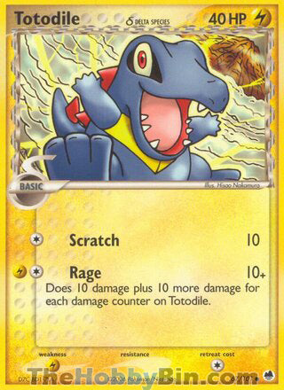 Totodile EX Dragon Frontiers Common #67/101