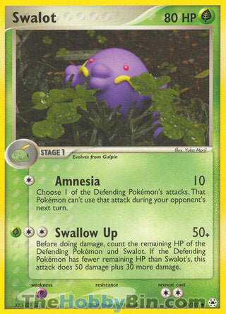 Swalot EX Hidden Legends Uncommon #50/101