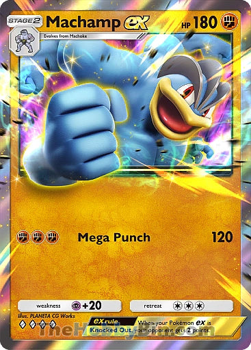 Machamp ex Genetic Apex Four Diamond #146/226