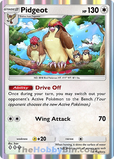 Pidgeot Genetic Apex Three Diamond #188/226