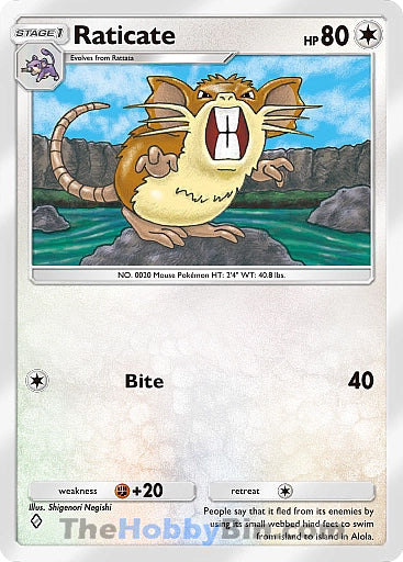 Raticate Genetic Apex One Diamond #190/226