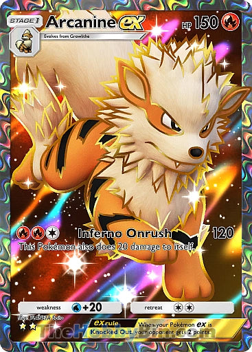 Arcanine ex Genetic Apex Two Star #254/226