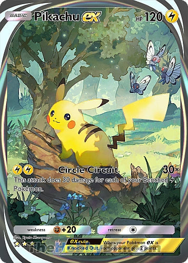 Pikachu ex Genetic Apex Three Star #281/226
