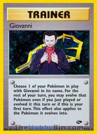 Giovanni Gym Challenge Holo Rare #18/132