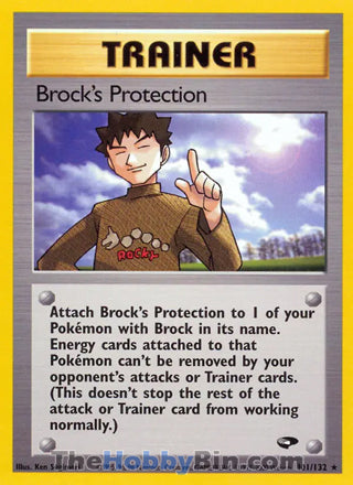 Brock's Protection Gym Challenge Rare #101/132