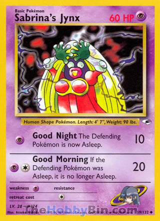 Sabrina's Jynx Gym Heroes Uncommon #59/132
