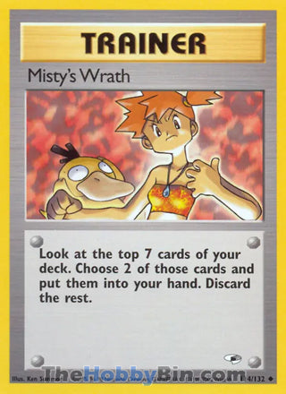 Misty's Wrath Gym Heroes Uncommon #114/132