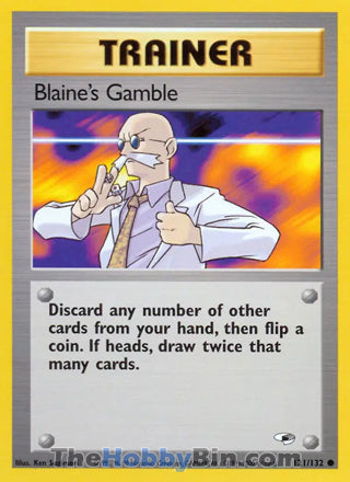 Blaine's Gamble Gym Heroes Common #121/132