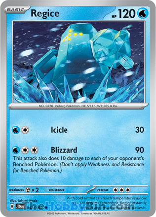 Regice Journey Together Uncommon #042/159