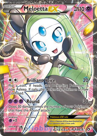 Meloetta EX Legendary Treasures Ultra Rare #RC25/RC25