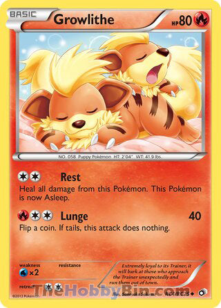 Growlithe Legendary Treasures Uncommon #RC4/RC25