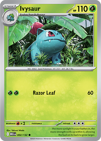 Ivysaur Mega Evolution Common #002/132