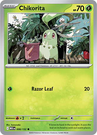 Chikorita Mega Evolution Common #008/132