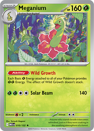 Meganium Mega Evolution Rare #010/132