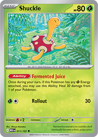 Shuckle Mega Evolution Uncommon #011/132