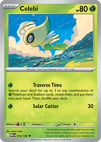 Celebi Mega Evolution Uncommon #012/132
