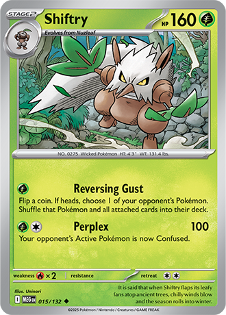 Shiftry Mega Evolution Uncommon #015/132