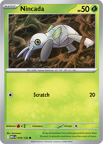 Nincada Mega Evolution Common #016/132