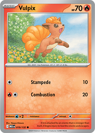 Vulpix Mega Evolution Common #019/132
