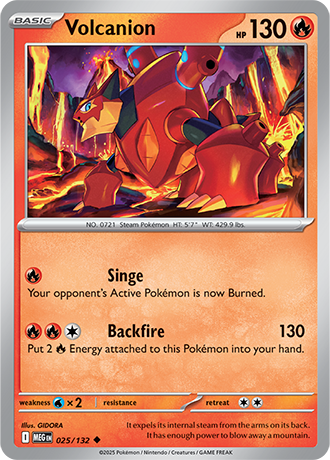 Volcanion Mega Evolution Uncommon #025/132