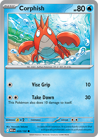 Corphish Mega Evolution Common #033/132