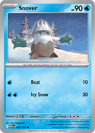 Snover Mega Evolution Common #035/132