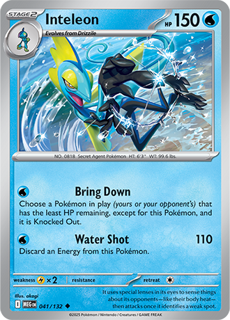 Inteleon Mega Evolution Uncommon #041/132