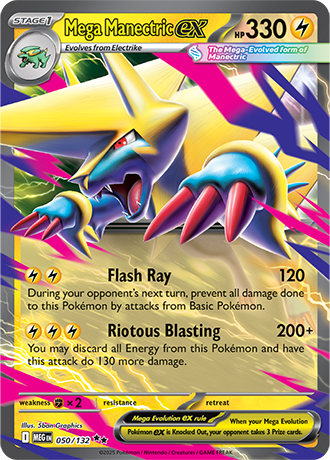 Mega Manectric ex Mega Evolution Double Rare #050/132