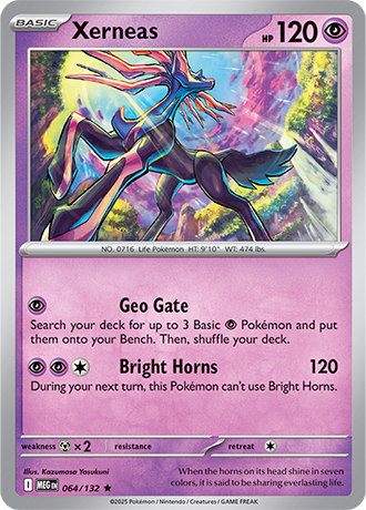 Xerneas Mega Evolution Rare #064/132