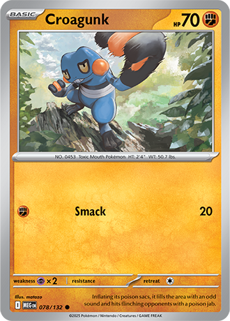 Croagunk Mega Evolution Common #078/132