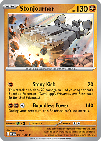 Stonjourner Mega Evolution Uncommon #081/132