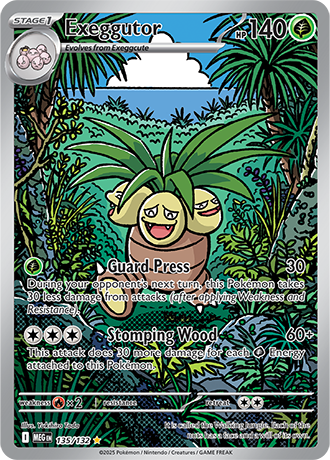 Exeggutor Mega Evolution Illustration Rare #135/132