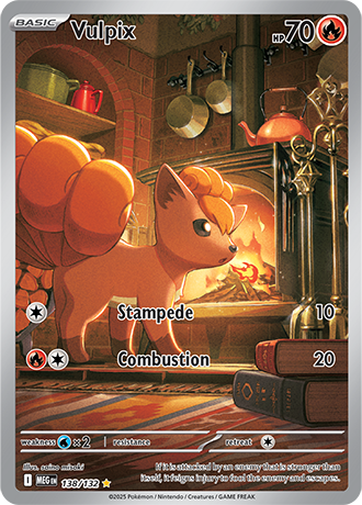 Vulpix Mega Evolution Illustration Rare #138/132