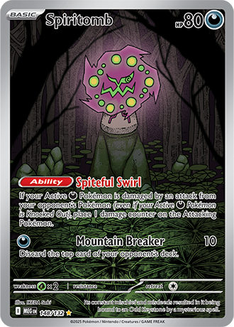 Spiritomb Mega Evolution Illustration Rare #148/132