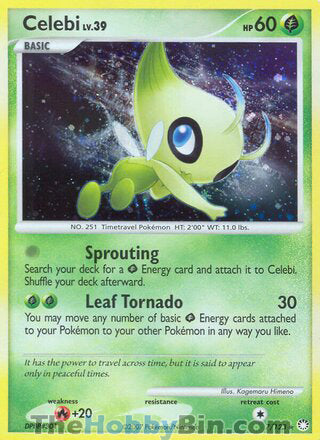 Celebi Mysterious Treasures Holo Rare #7/123