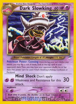 Dark Slowking Neo Destiny Unlimited Rare #20/105