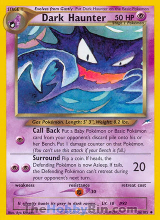 Dark Haunter Neo Destiny Unlimited Uncommon #36/105