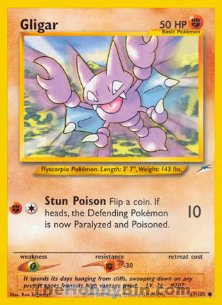 Gligar Neo Destiny Unlimited Common #67/105