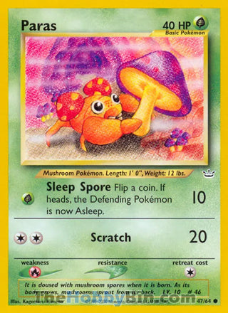 Paras Neo Revelation Unlimited Common #47/64